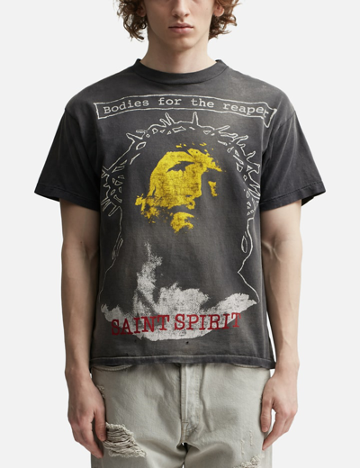 Shop Saint Michael Bodies For The Reaper Short Sleeve T-shirt In Black