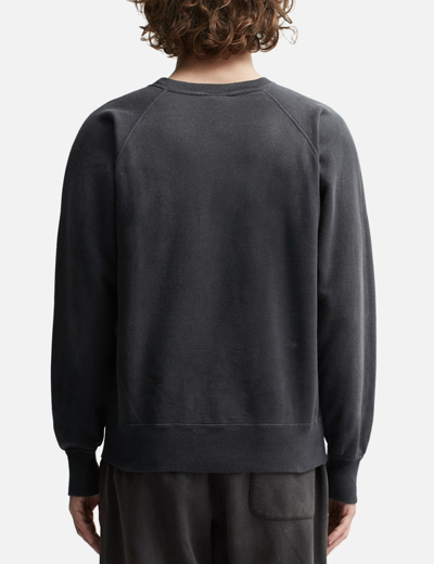 Shop Saint Michael X Aries Crewneck Sweatshirt In Black