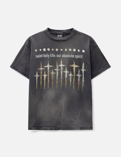 Shop Saint Michael X Forsomeone God T-shirt In Black