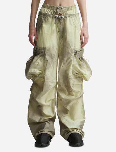 Shop Andersson Bell Balloon Pocket Parachute Pants In Yellow