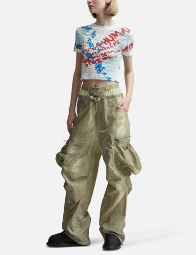 Shop Andersson Bell Balloon Pocket Parachute Pants In Yellow