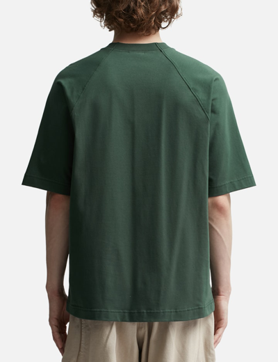 Shop Jacquemus Le T-shirt Typo In Green