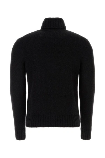 Shop Tom Ford Man Black Cashmere Blend Sweater