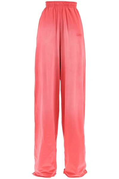 Shop Vetements Sweatpants In Doubled Jersey Women In Pink