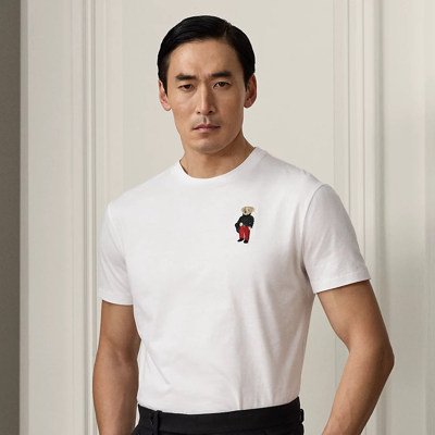 Shop Ralph Lauren Purple Label Lunar New Year Polo Bear T-shirt In Classic White