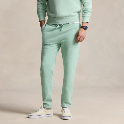 Shop Ralph Lauren Loopback Fleece Sweatpant In Celadon