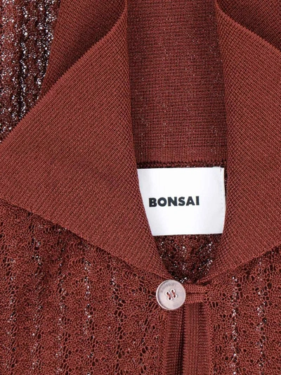Bonsai Openwork Sweater In Brown