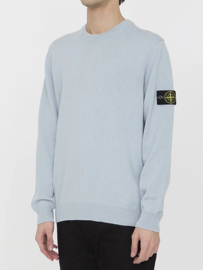 Shop Stone Island Cotton Jumper In Blue