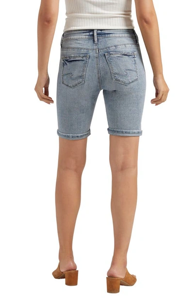 Silver Jeans Co. Suki Denim Bermuda Shorts In Indigo