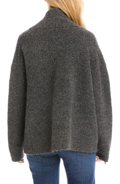 Karen Kane Shawl Collar Cardigan In Charcoal