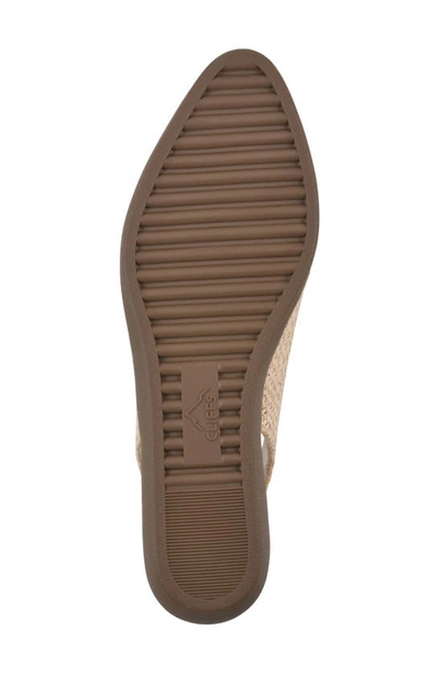 Cliffs By White Mountain Memory Slingback Flat In Beige/ Raffia