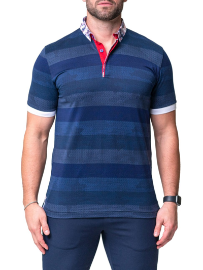 Shop Maceoo Men's Polos Mozartpolk T-shirt In Blue