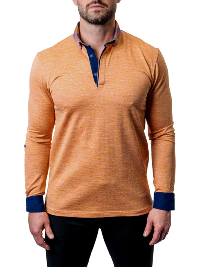 Shop Maceoo Men's Polos Newton T-shirt In Orange