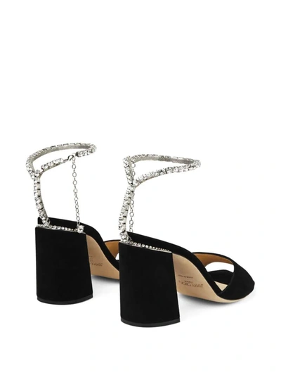 Shop Jimmy Choo Saeda 85mm Sandals In Black