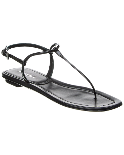 Shop Prada Patent Sandal In Black