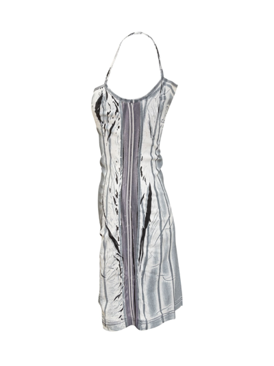 Shop Diesel D-lazot-n1 Dress In Bianco