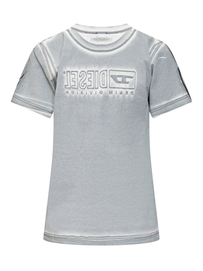 Shop Diesel T-regsn5 T-shirt In Azzurro