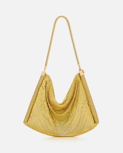 Shop Paco Rabanne Small Pixel Tube Shoulder Bag In Golden