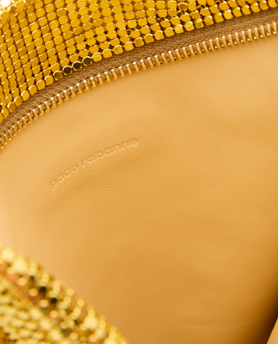 Shop Paco Rabanne Small Pixel Tube Shoulder Bag In Golden