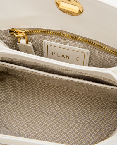 Shop Plan C Mini Shoulder Bag In White