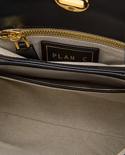 Shop Plan C Mini Shoulder Bag In Black