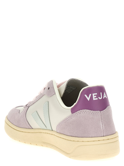 Shop Veja V-10 Sneakers In Purple