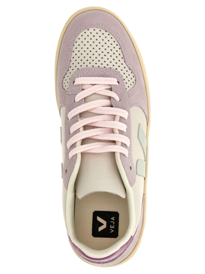 Shop Veja V-10 Sneakers In Purple