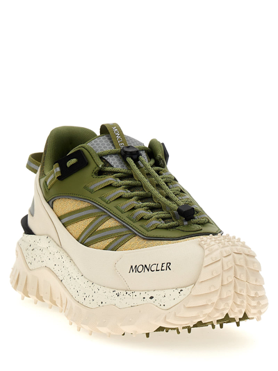 Shop Moncler Trailgrip Sneakers In Green