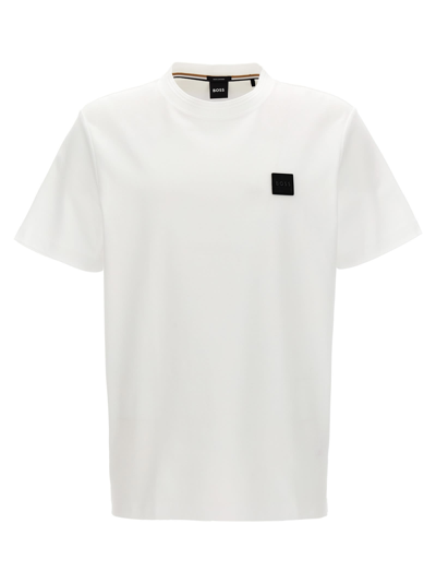 Shop Hugo Boss Logo Patch T-shirt In White