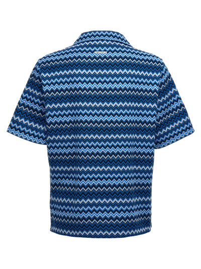 Shop Missoni Short-sleeved Shirt In Blue