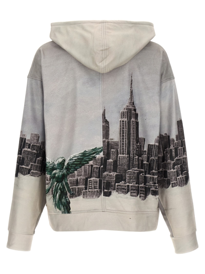 Shop Who Decides War Angel Over The City Hoodie In Gray