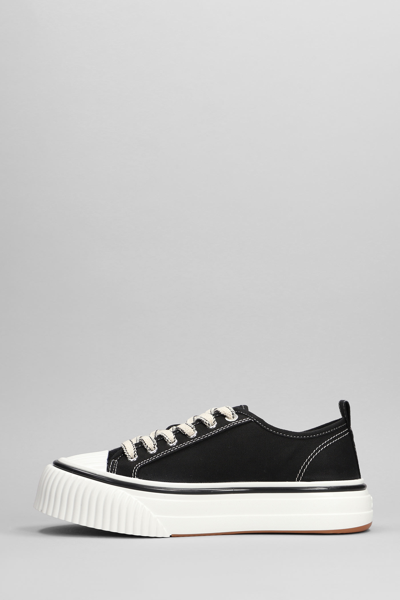 Shop Ami Alexandre Mattiussi Sneakers In Black Cotton