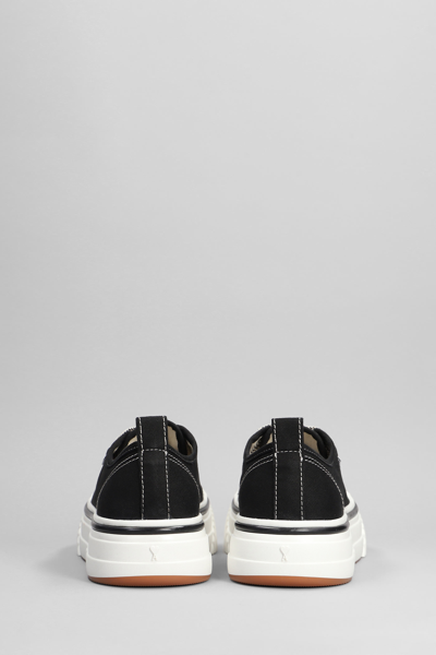 Shop Ami Alexandre Mattiussi Sneakers In Black Cotton
