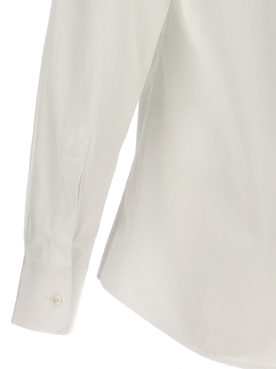 Shop Dolce & Gabbana Logo Embroidery Shirt In White