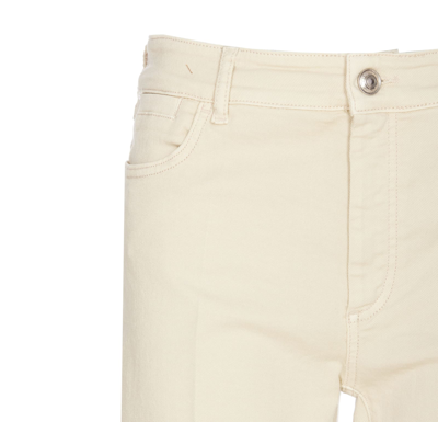 Shop Sportmax Nilly Fitted Jeans In Bianco