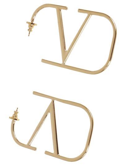 Shop Valentino Earrings (70mm) Vlogo Signature