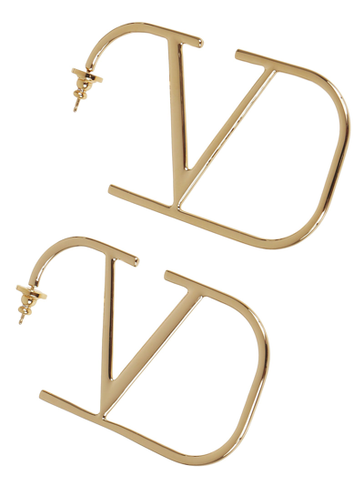 Shop Valentino Earrings (70mm) Vlogo Signature