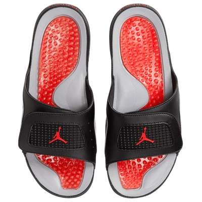 Shop Jordan Mens  Retro 4 Hydro In Black/grey/red