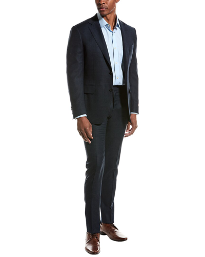 Shop Canali 2pc Wool Suit In Blue