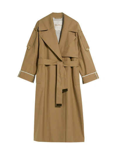 Shop Max Mara The Cube Utrench Trench In Nude & Neutrals