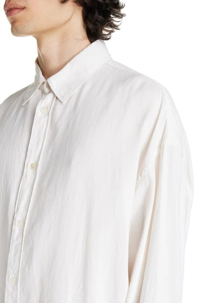 Shop Acne Studios Oversize Button-up Shirt In White