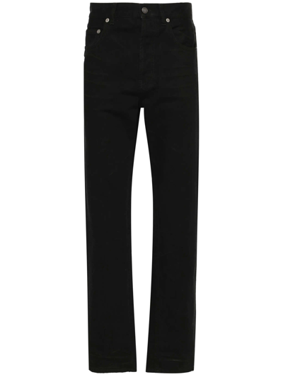 Shop Saint Laurent Denim Jeans In Black