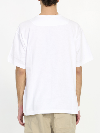 Shop Stone Island Logo Tshirt In White