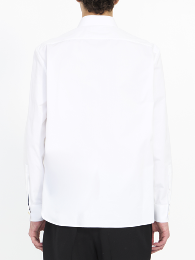 Saint Laurent Yves Collar Shirt In White
