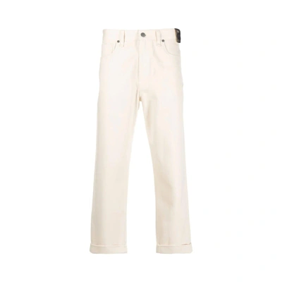 Shop Fendi Denim Jeans In White
