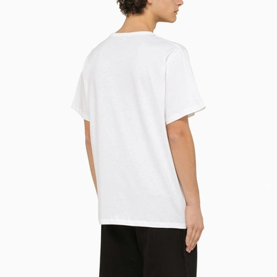 Shop Alexander Mcqueen T-shirt Crew-neck Short Sleeve In White