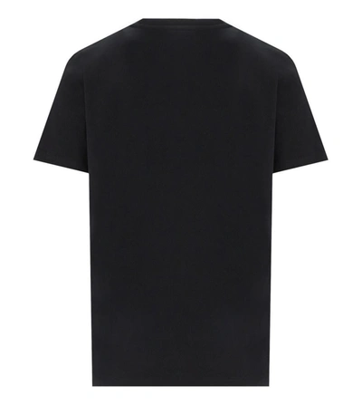 Shop Elisabetta Franchi Black Jersey T-shirt With Logo