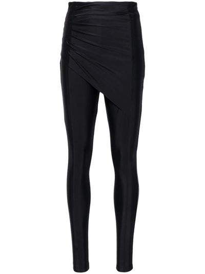 Shop Gauge81 Black Zoe Layered Skinny Trousers