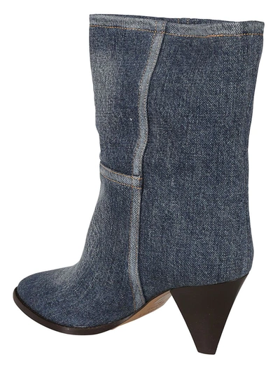Shop Isabel Marant Boots In Washed Blue