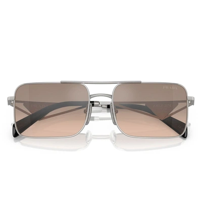 Shop Prada Eyewear Sunglasses In Silver
